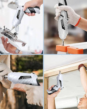 Multifunctional Screw Tool Kit 47-PCS Rotatable Dual Position Handle with LED Light, USB Charger