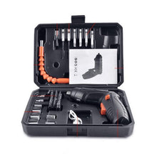 Cordless Screwdriver,1800mAh with 46 Accessories, USB Charger,Compact Box,DIY Gift,Electric Screwdriver Kit with 30 Short Heads,8 Handles
