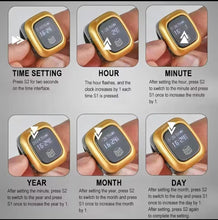 Multifunction Men Ring OLED Screen Digital Rechargable Battery Hand Tally Counter With Date Time Vibrate Remind Prayer Zikr Ring Al Fatiha
