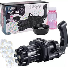 Gatling Bubbles Gun Blaster bbBubble Makker Bettary Operated Toy for Kids