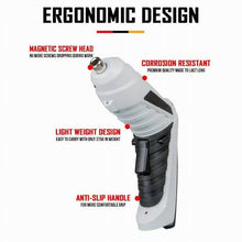 Multifunctional Screw Tool Kit 47-PCS Rotatable Dual Position Handle with LED Light, USB Charger