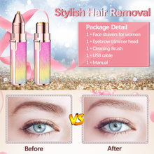 A Portable 2 In 1 Flawless Eyebrow, Face, Lips, Nose Hair Trimmer for Men & Women