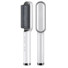 2 in 1 Hair Straightener Curling Iron Brush