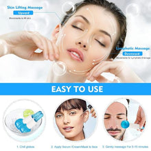 Ice Roller Globes Facial Roller Cold Skin Massagers Crystal Glass Ball