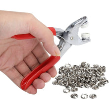 Metal Snap Buttons with Fastener Pliers Press Tool Kit