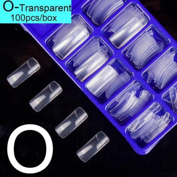 Artificial Reusable Nails Set With One 3gm Nail Glue, Perfect For Nails Extension -100 Nails & One Nail Glue(3gm) FREE