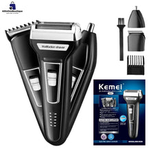 Kemei KM-6330 ( 3 In 1 ) Hair Trimmer - Rechargeable Hair Clipper