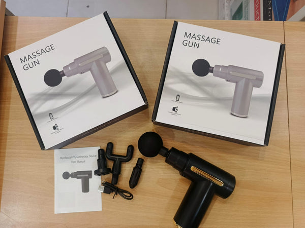 Massage Gun Deep Tissue for Pain Relief with 4 Massage Heads & 6 Speeds