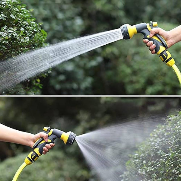 Garden Hose Spray Gun Nozzle High Pressure 8 Pattern Hose Gun