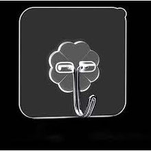 Hook for Hanging Strong, Hooks for Wall Without Drilling, Hooks for Wall Seamless Design (Pack of 10)