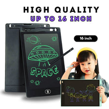 LCD Writing Tablet : 16 Inch Colorful Drawing Tablet Kids Erasable Writing Pad Learning Birthday Gifts